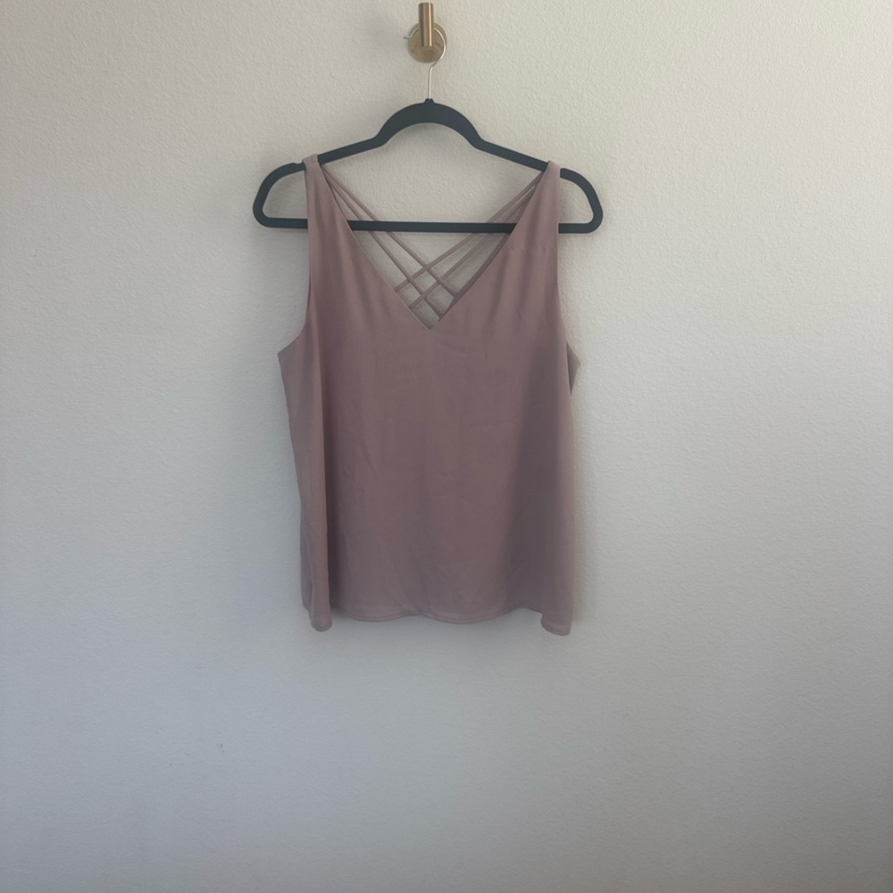 Elegant Mauve Sleeveless Top